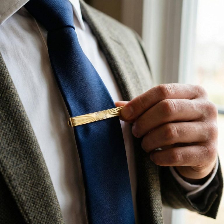 PRENDEDOR GRAVATA SLIM DOURADO  - DOURADO